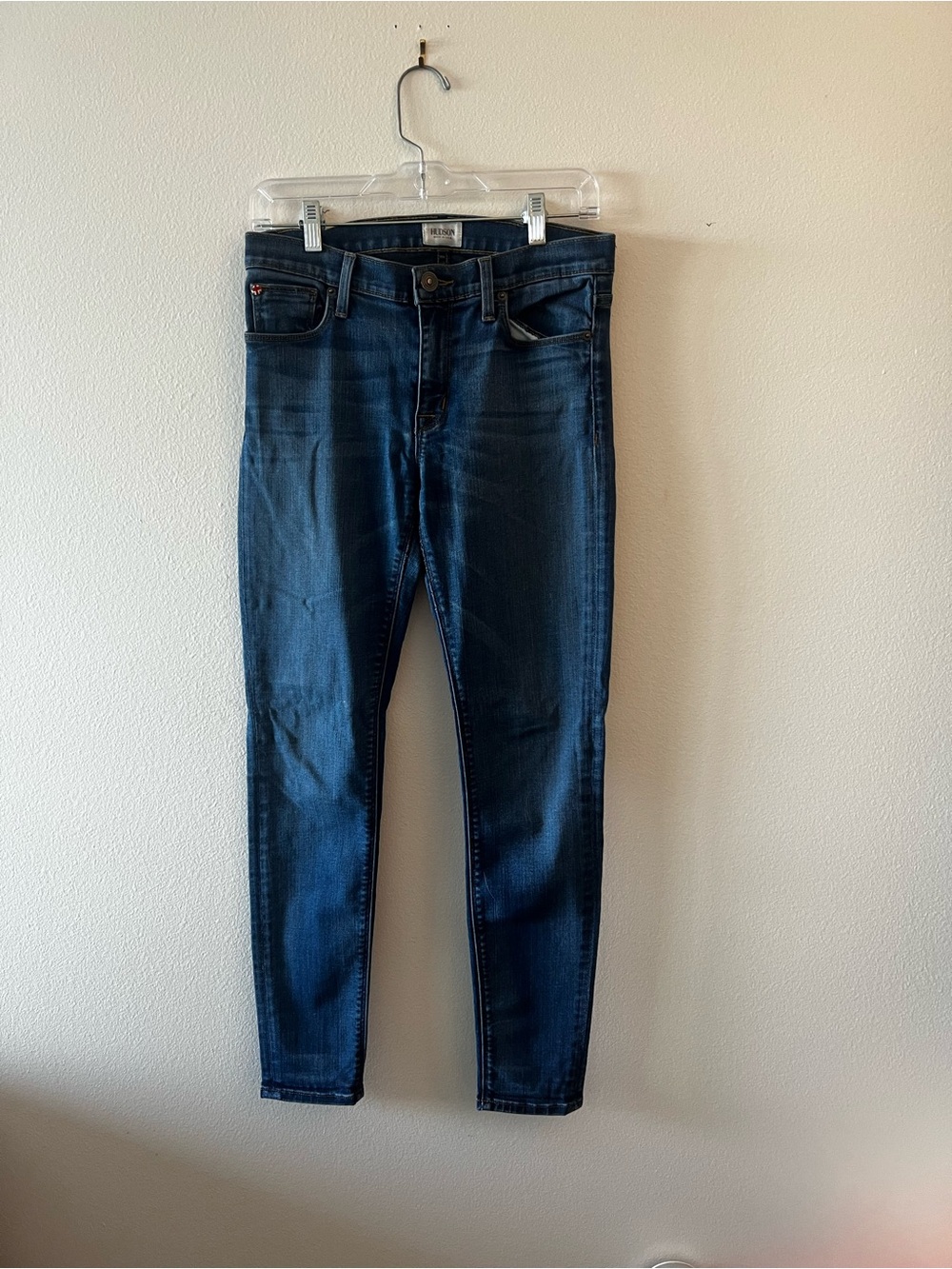 Hudson Dark Blue Women's Stretch Skinny Jeans - Picture 1 of 5